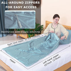 EXERMIL silk sleep sack pillow pocket keeps pillow in place