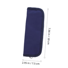 EXHUMKY cooler bag navy side profile demonstrates easy access and secure zipper