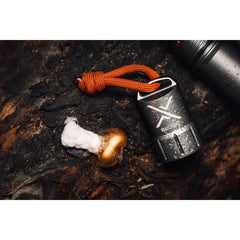 Exotac quickLIGHT water-resistant beads shed moisture before lighting.