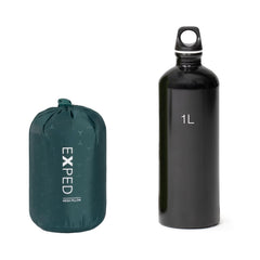 Exped Mega Pillow features backpack eyelets to secure to a sleeping pad for stability.