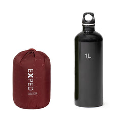 Exped Mega Pillow eyelets let you secure to a backpacking pad for stable sleep.