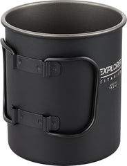 Close-up of Explorer Bear titanium surface showing rugged durability for outdoor use.