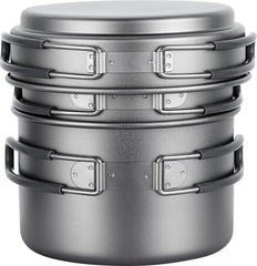 Explorer Bear 1200ml titanium pot for versatile camp cooking