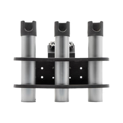 Three aluminum rod tubes keep gear organized and spaced.
