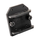 Extreme Max fishing tool holder mounted on 90-degree Lund Sport Track for organized gear