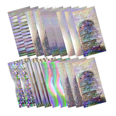 Close-up of reflective laser material for fishing lures