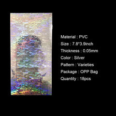 Large 7.8 x 3.9 inch fishing lure stickers