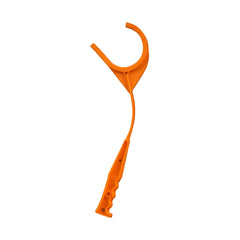 Ambidextrous EZ Aim thrower capable of using standard clay targets