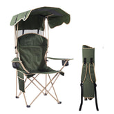 EZONE folding canopy camp chair offers instant shade for outdoor adventures.