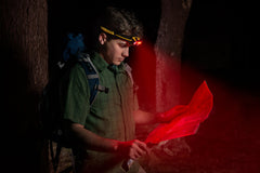 EZRED CT4120 red COB LED preserves night vision during nighttime activities