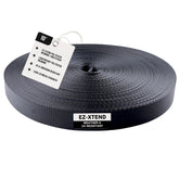 EZ-Xtend 1-inch polyester webbing roll offers high strength and UV resistance for outdoor gear.