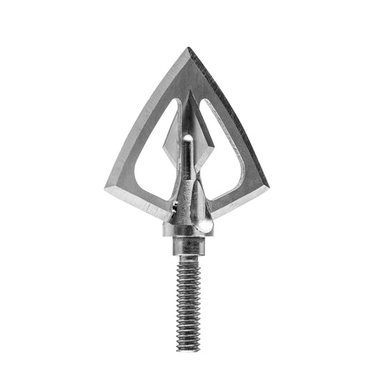 100 gr F4CB crossbow broadheads in a 3-pack, silver finish