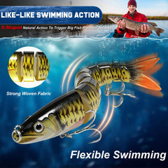 7-segment swimbait body close-up
