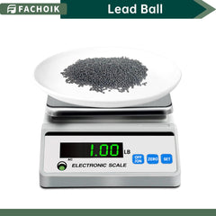 Lead shot balls showcasing uniform size for reliable weight.