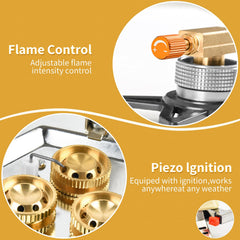 Facitsolvit brass burners shown for durability and heat resistance