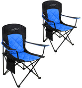 FAIR WIND oversized camping chair blue offers roomy comfort for long outdoor sessions