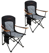 FAIR WIND oversized camping chair open for comfortable all-day seating.