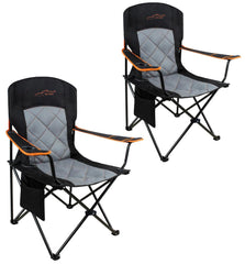 FAIR WIND oversized camping chair open for comfortable all-day seating.