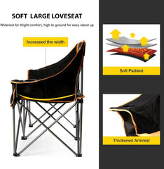 Fair Wind oversized chair folded compact for quick packing and portability.