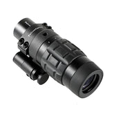 FalconOptics 1.5X-5X magnifier front view for crisp mid-range targeting