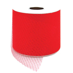 Falk Net Mesh Spool 3-Inch Wide Red - Front View