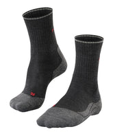 FALKE TK2 wool silk hiking sock mid calf for warmth on cold trails.