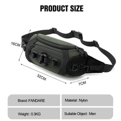 FANDARE waist pack back pocket for valuables at hand