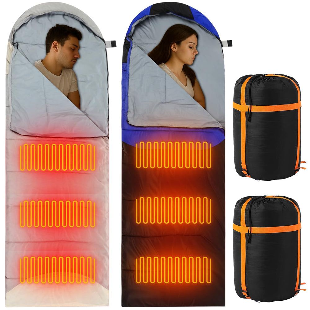 Fanfanwin heated sleeping bag tall-fit design offering extra room for layers