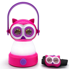 FANT.LUX Kids Owl Lantern 360° glow for cozy backyard camping.
