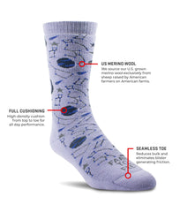 Farm to Feet Arco Full Cushion Merino Wool Socks extended crew height for warmth and support.