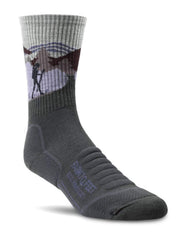 Farm to Feet Blue Ridge 3/4 Crew sock—close-up shows cushioned comfort for daily wear.