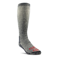 Farm to Feet Cedar Falls wader socks Wooly Blue with full cushioning for cold conditions.
