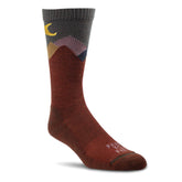 Farm to Feet Maricopa light cushion crew socks in mahogany for all-day comfort.