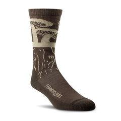 Farm to Feet Sonoma Everyday Light Cushion Crew Socks in brown, all-day comfort with U.S. merino wool