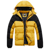 FARVALUE men's winter coat with waterproof hood protects you from light rain.