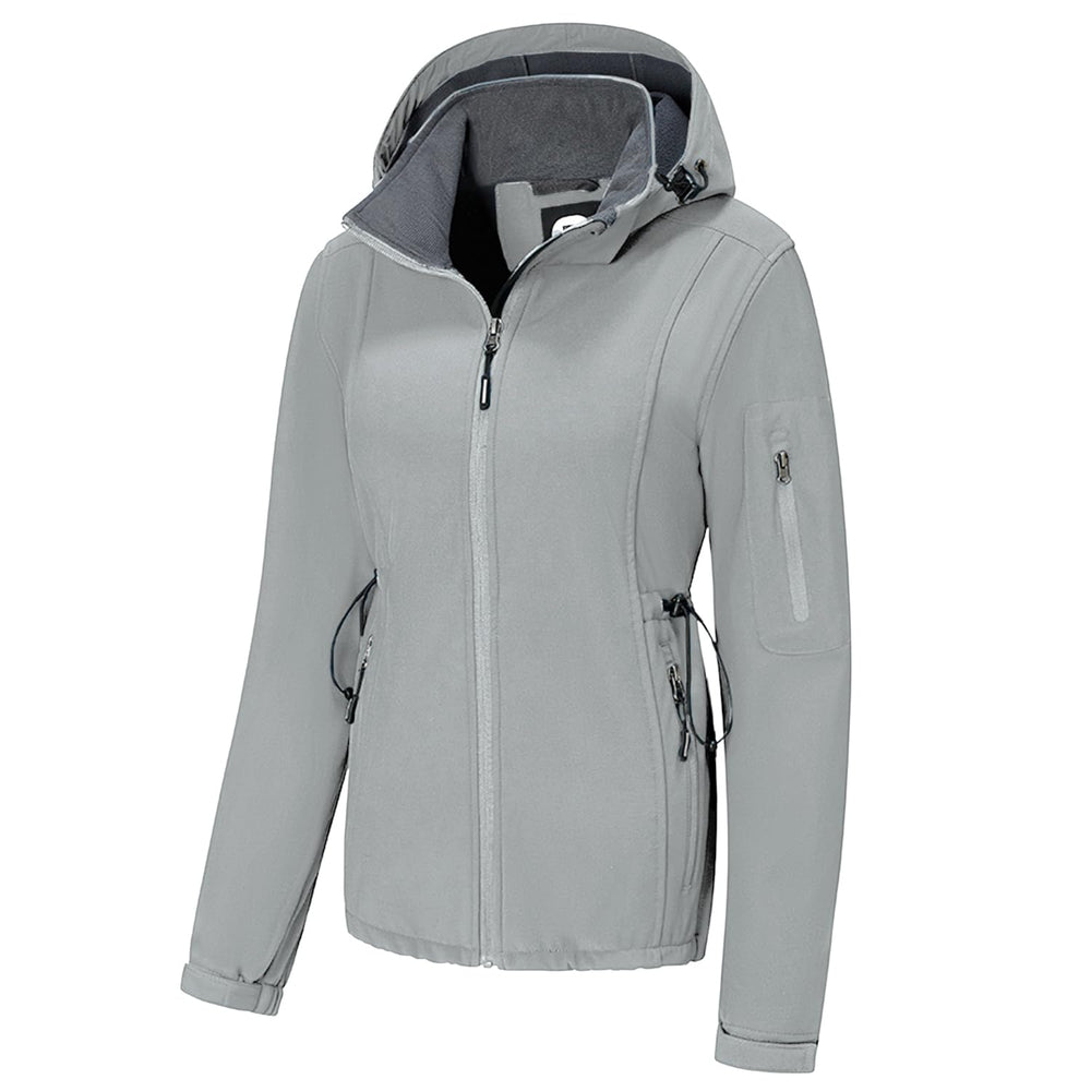 Farvalue women's softshell jacket front view showing waterproof protection for hiking.