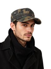Fasbys military cadet hat camo front view