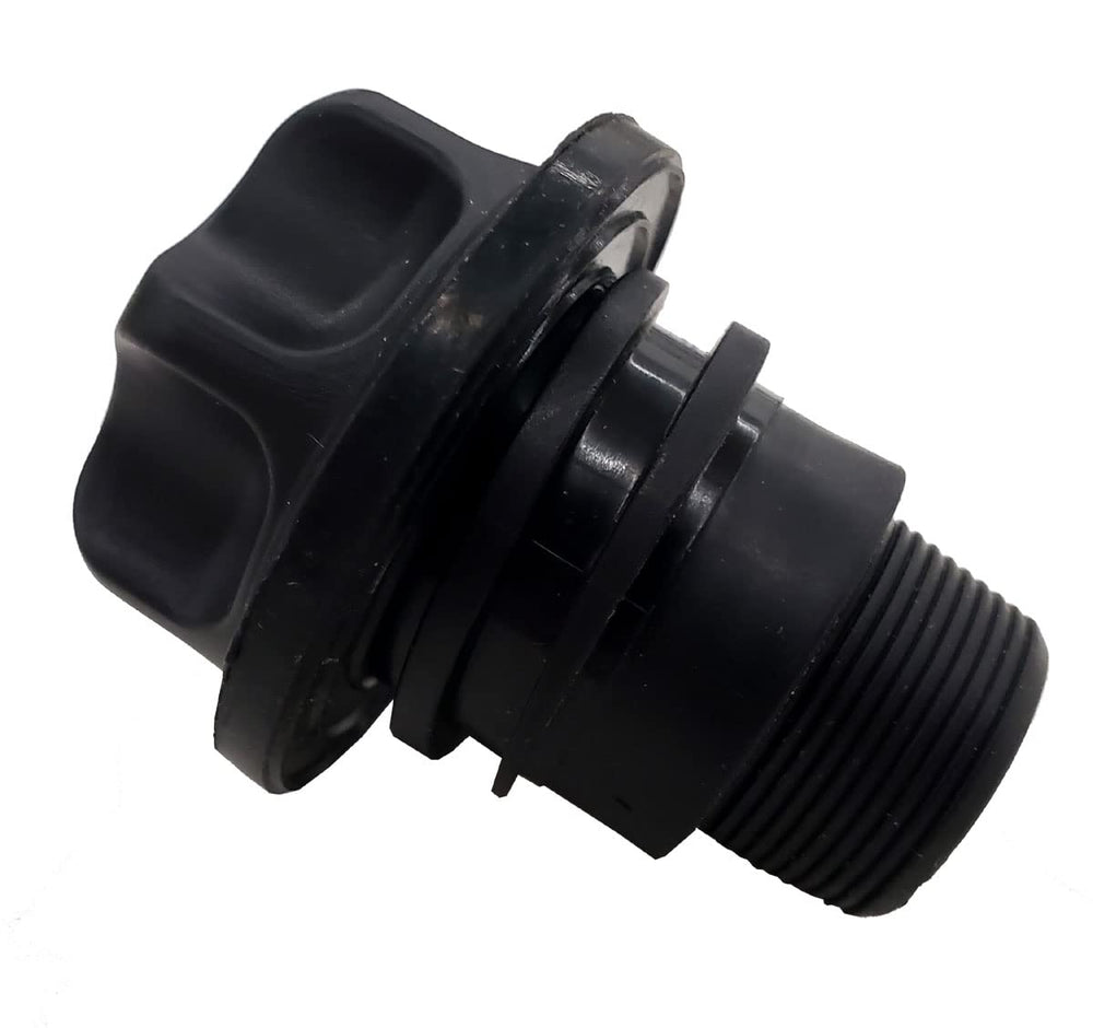 Fatboy drain plug for rotomolded cooler enables easy drainage