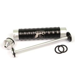 Fat Fish plastisol injector locking nozzle ensures safe, spill-free operation.