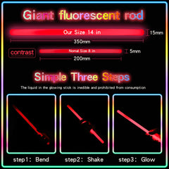 FathiSooc glow sticks with military-grade brightness for clear dark-environment lighting