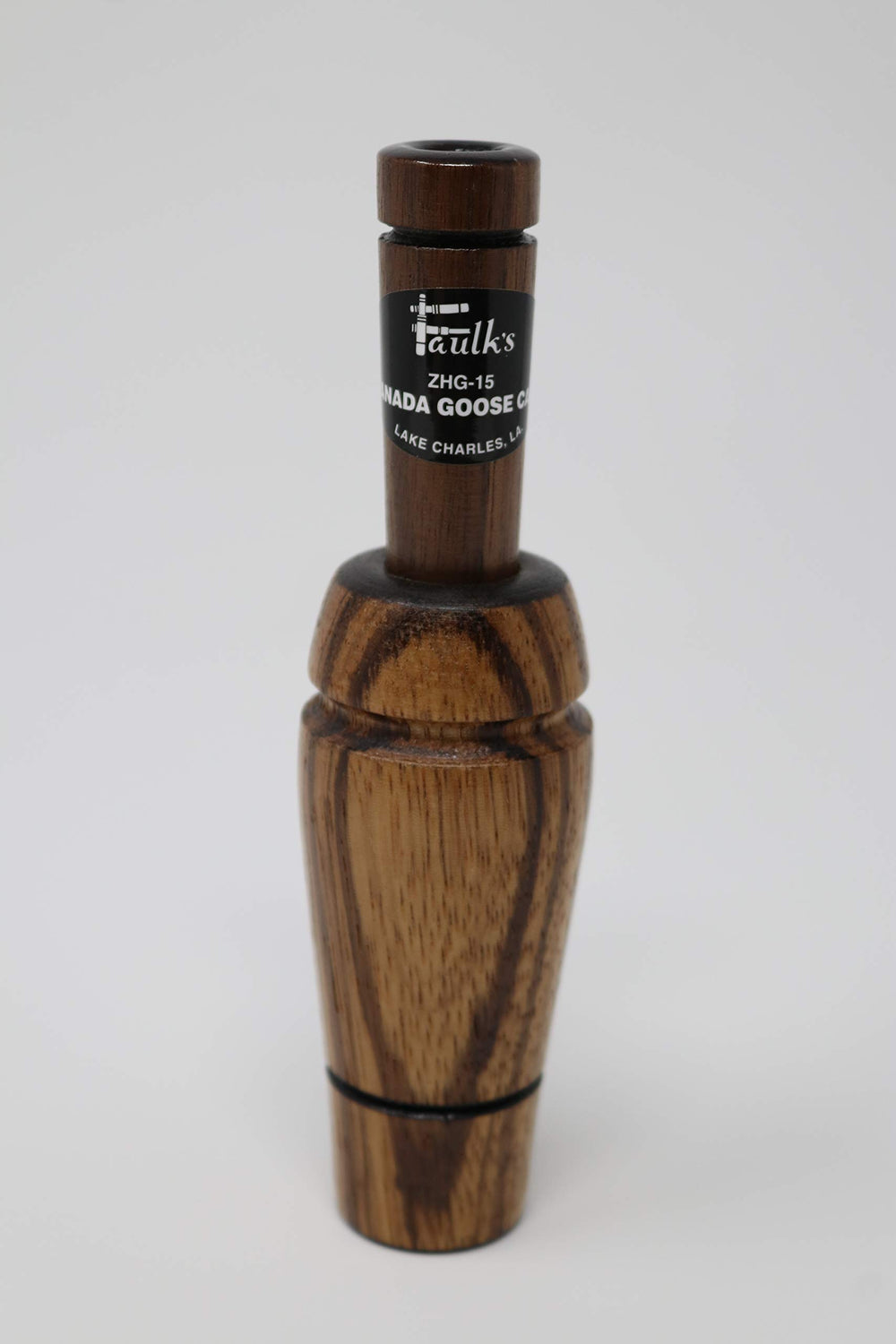 Faulk's Canada Goose Call Brown with Curupay barrel shows field-ready tone and craftsmanship