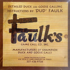 Faulk's Instructional CD multicolor cover illustrating mallard and goose calling techniques