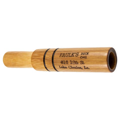 Faulk's Original Duck Call CA-11 front view showcasing classic Cajun craftsmanship