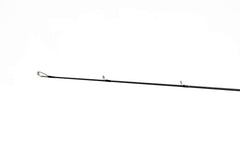 Favorite Jack Hammer spinning rod Fuji-guides close-up showcases titanium single-stick construction for enhanced sensitivity