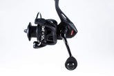 Favorite Sick Stick Spinning Reel front view highlighting lightweight carbon body for smooth performance.
