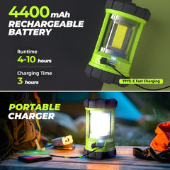 Favourlite lantern IPX4 waterproof build endures rain and splashes.