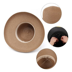 FAYTEK Hepburn hat with UV protection brim for sunny days