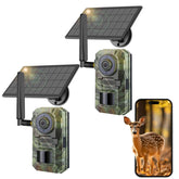 FBYEG Trail Camera 2 Pack front view, IP66 waterproof for rugged outdoor monitoring