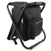 FCFKUK portable folding backpack stool closed for easy transport and everyday seating