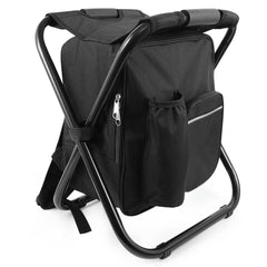 FCFKUK portable folding backpack stool closed for easy transport and everyday seating